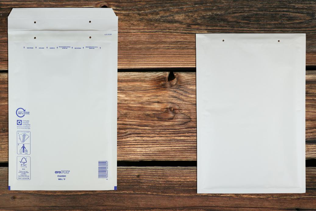 Luftpolstertaschen 240x350 mm (6 / F) Haftklebend Weiß